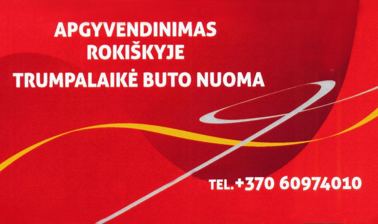 Trumpalaike Buto Nuoma,Apgyvendinimas - Bekontaktis Iejimas Rokiskis Exteriér fotografie